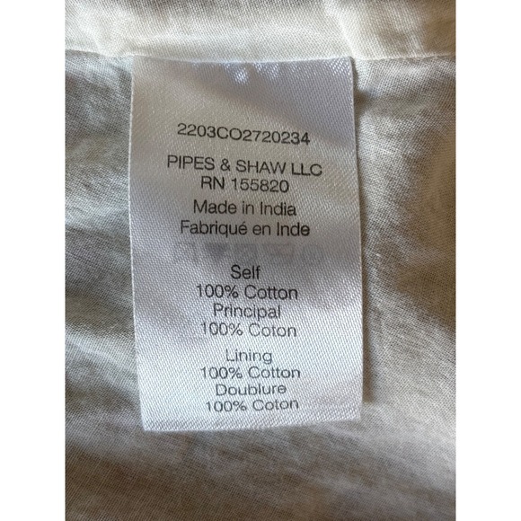 Veronica Beard Addilyn Size 10 Peasant Floral Crochet Lace Trim Mini Dress Stone - Picture 13 of 13